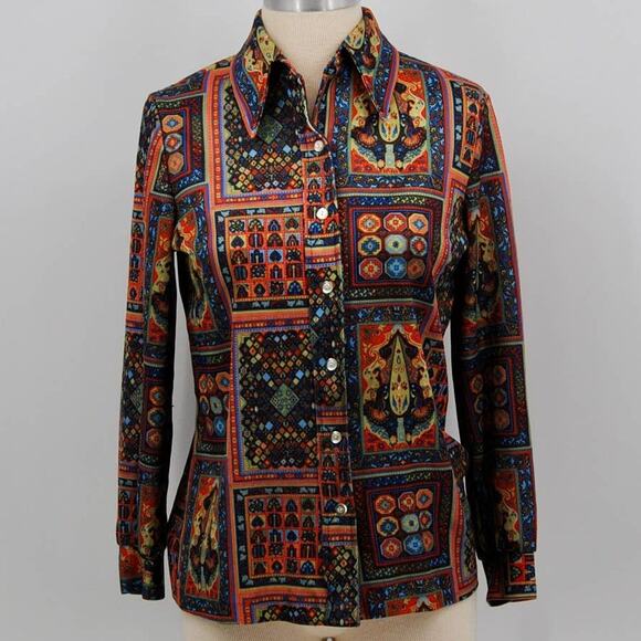 Vintage NPC Fashions Button Down - Picture 1 of 5
